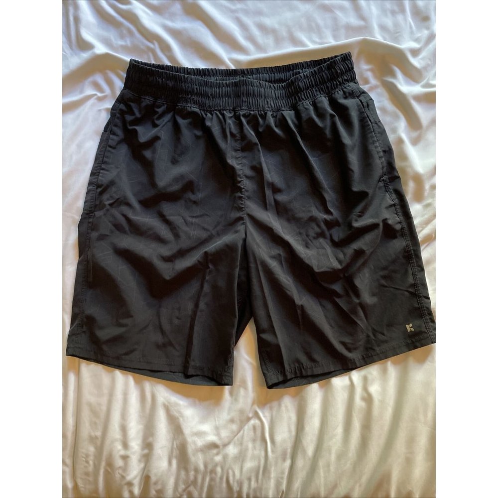 Kyodan Mens Black Athletic Shorts L Lined Pockets